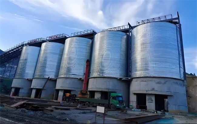 通化螺旋卷板仓施工现场